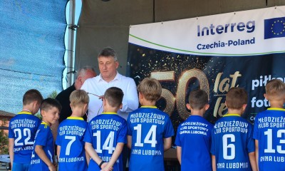  50- lecie piłkarskiej współpracy Silesii Lubomia a Cześka Horni Suchá