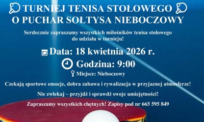 Turniej tenisa stołowego 