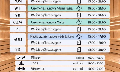 Grafik tygodniowy